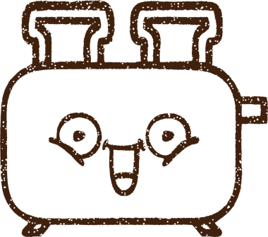 Bir insan tarafından çizilmiş tost makinesi kömürü.