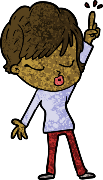 Bir insan tarafından çizilmiş gözleri kapalı çizgi film kadını.