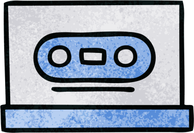 Bir insan tarafından çizilmiş retro grunge desen karikatürü.