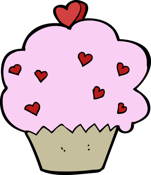 Bir insan tarafından çizilmiş bir kek.