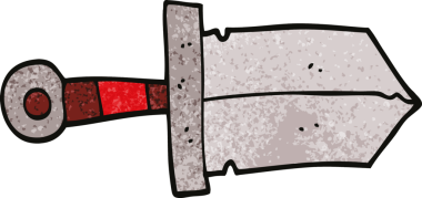 Bir insan tarafından çizilmiş karalama hançeri.