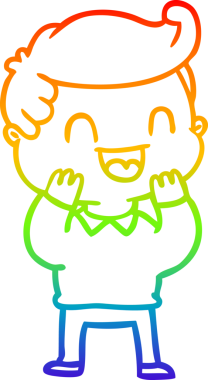 Bir insan tarafından çizilmiş mutlu bir adamın çizgi çizimi.