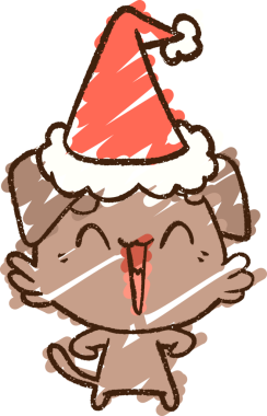 Bir insan tarafından çizilmiş Noel Yavrusu Tebeşiri