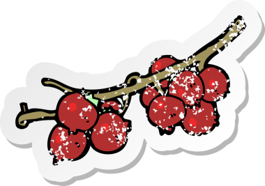 Bir insan tarafından çizilmiş karikatür meyvesinin geriletilmiş yapıştırması.