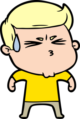 Bir insan tarafından çizilmiş, hayal kırıklığına uğramış bir adam.