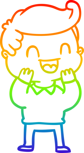 Bir insan tarafından çizilmiş mutlu bir adamın çizgi çizimi.