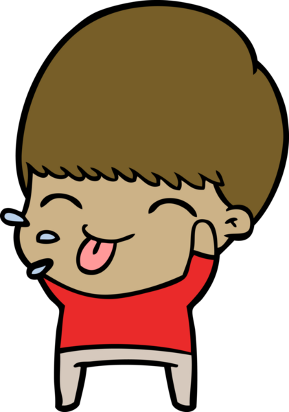 Bir insan tarafından çizilmiş sakin çocuk çizgi filmi.