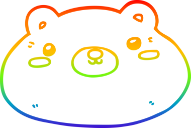 gökkuşağı gradyan çizgi çizimi bir insan tarafından çizilmiş bir çizgi ayı