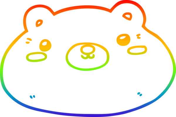 gökkuşağı gradyan çizgi çizimi bir insan tarafından çizilmiş bir çizgi ayı