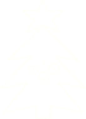 Bir insan tarafından çizilmiş Noel Ağacı Tebeşiri