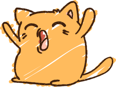 Bir insan tarafından çizilen Şarkı Söyleyen Kedi Tebeşiri