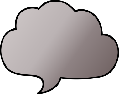 bir insan tarafından çizilmiş karalama gri konuşma baloncuğu