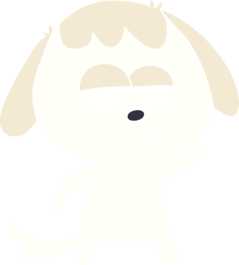 Bir insan tarafından çizilmiş düz renkli çizgi film.