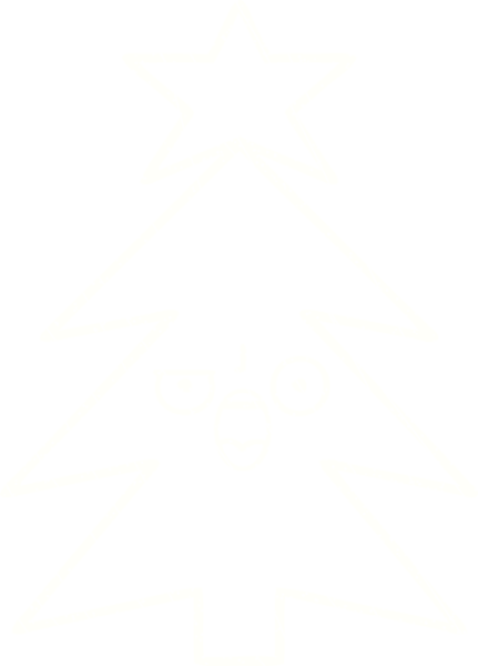 Bir insan tarafından çizilmiş Noel Ağacı Tebeşiri