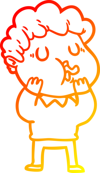 Bir insan tarafından çizilmiş, çizgi film karakteri.