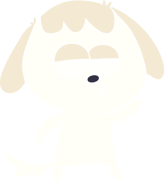 Bir insan tarafından çizilmiş düz renkli çizgi film.