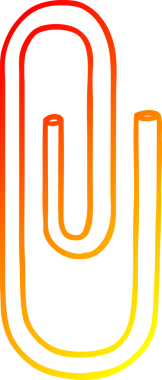 Bir insan tarafından çizilmiş bir karikatür kağıdının sıcak gradyan çizimi