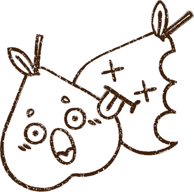 Bir insan tarafından çizilen Armut Kömürü Çizimi