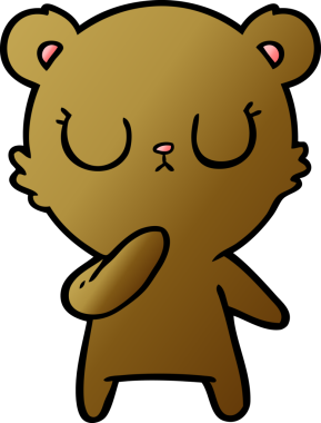 Bir insan tarafından çizilmiş bir çizgi film karakteri.