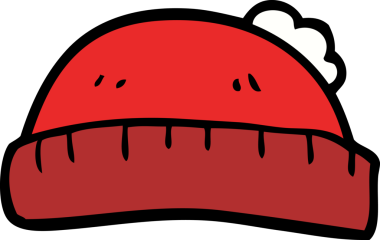 bir insan tarafından çizilmiş yün şapka.