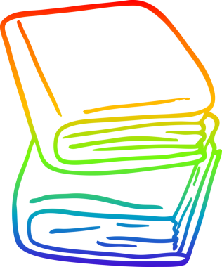 gökkuşağı gradyan çizgi çizimi bir insan tarafından çizilmiş günlük kitapları