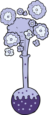 bir insan tarafından çizilmiş karikatür bilim deneyi