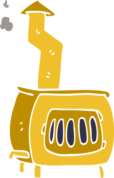 Bir insan tarafından çizilmiş eski ahşap yakıcıyı karala