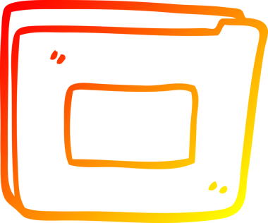 Bir insan tarafından çizilmiş çizgi film iş belgelerinin sıcak gradyan çizgileri