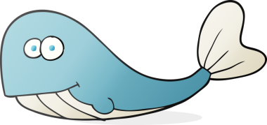 Bir insan tarafından çizilmiş serbest çizim balina.