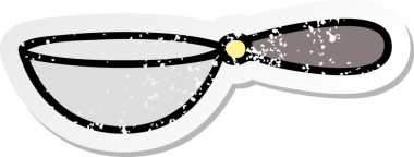 Bir insan tarafından çizilmiş sevimli bir çizgi filmin sıkıntılı çıkartması.