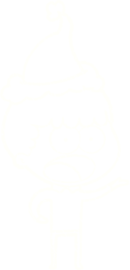 Bir insan tarafından çizilen Noel Adam Tebeşiri