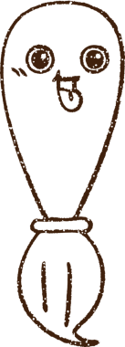 Bir insan tarafından çizilmiş Boya Fırçası Kömürü