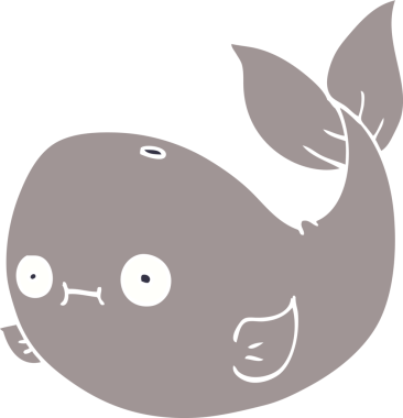 Bir insan tarafından çizilmiş karalama balinası.