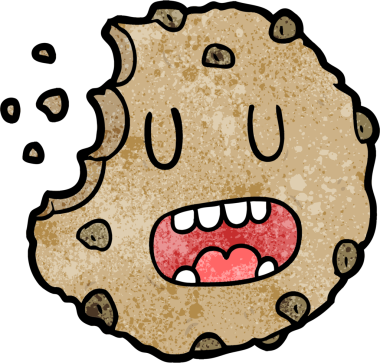 bir insan tarafından çizilmiş karikatür kurabiyesi