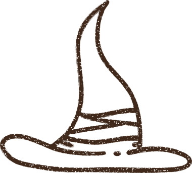 Cadı Şapkası Kömürü Bir insan tarafından çizilmiş