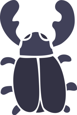 karikatür bir insan tarafından çizilmiş dev bir böcek