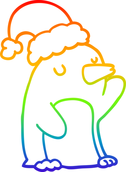 Gökkuşağı gradyan çizgisi. Bir insan tarafından çizilmiş şirin bir karikatür çizimi.