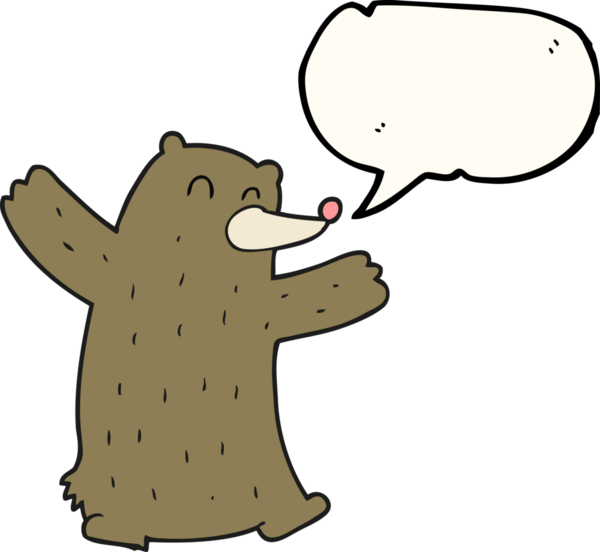 Bir insan tarafından çizilmiş serbest konuşma balonu karikatürü.