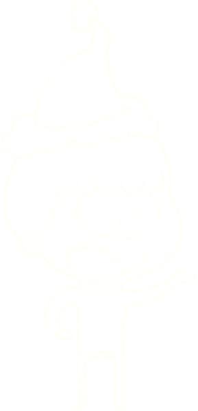 Bir insan tarafından çizilen Noel Adam Tebeşiri