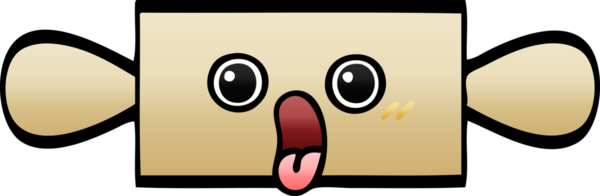 Bir insan tarafından çizilmiş merdanenin gölgelenmiş karikatürü