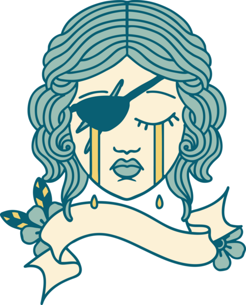 Retro Dövme Tarzı Bir insan tarafından çizilmiş insan düzenbaz karakter yüzü