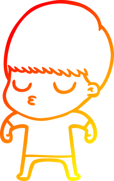 İnsan tarafından çizilmiş bir çizgi film karakteri çizimi.