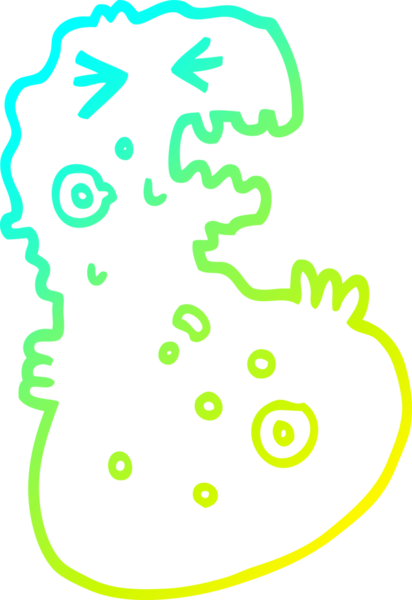 Bir insan tarafından çizilmiş soğuk gradyan çizgi çizimi.