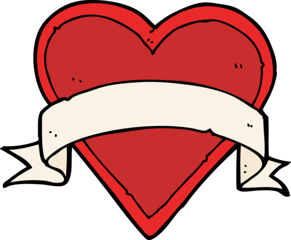 Bir insan tarafından çizilmiş kalp dövmesi.