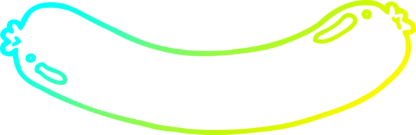 Bir insan tarafından çizilmiş soğuk gradyan çizgisi.