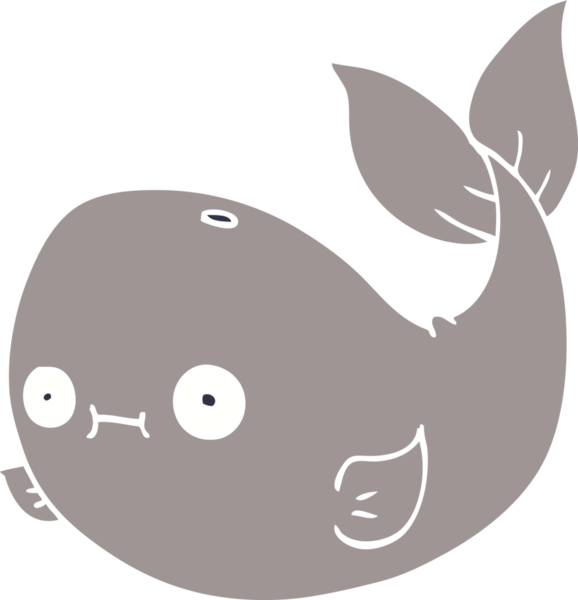 Bir insan tarafından çizilmiş karalama balinası.