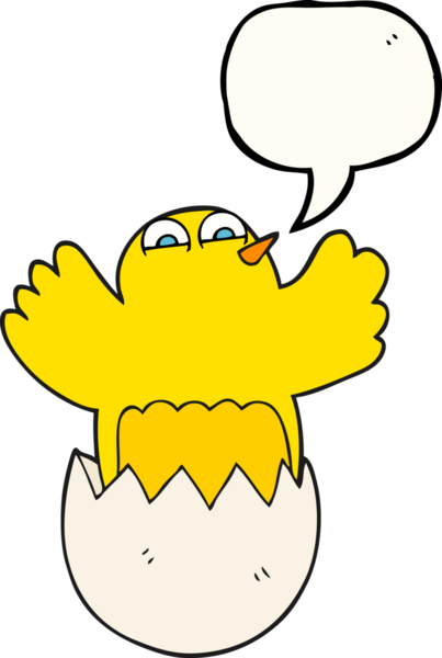 Serbest konuşma balonu karikatürü bir insan tarafından çizilmiş yumurta.