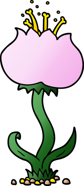 bir insan tarafından çizilmiş egzotik bir çiçek.