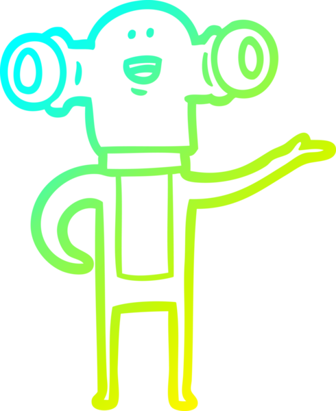 Bir insan tarafından çizilmiş, soğuk bir çizgi roman çizimi.