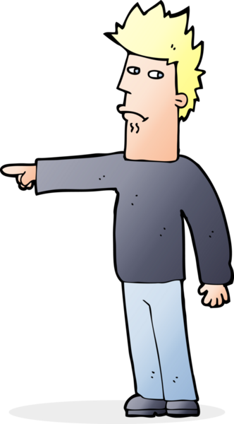 Bir insan tarafından çizilmiş çizgi filmci.